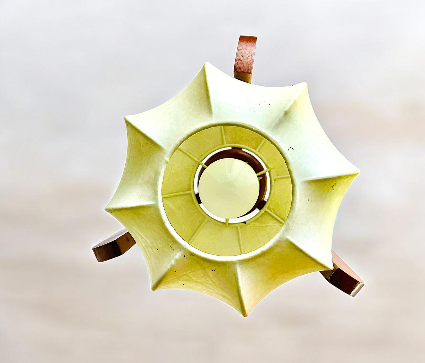 Wood pendant light