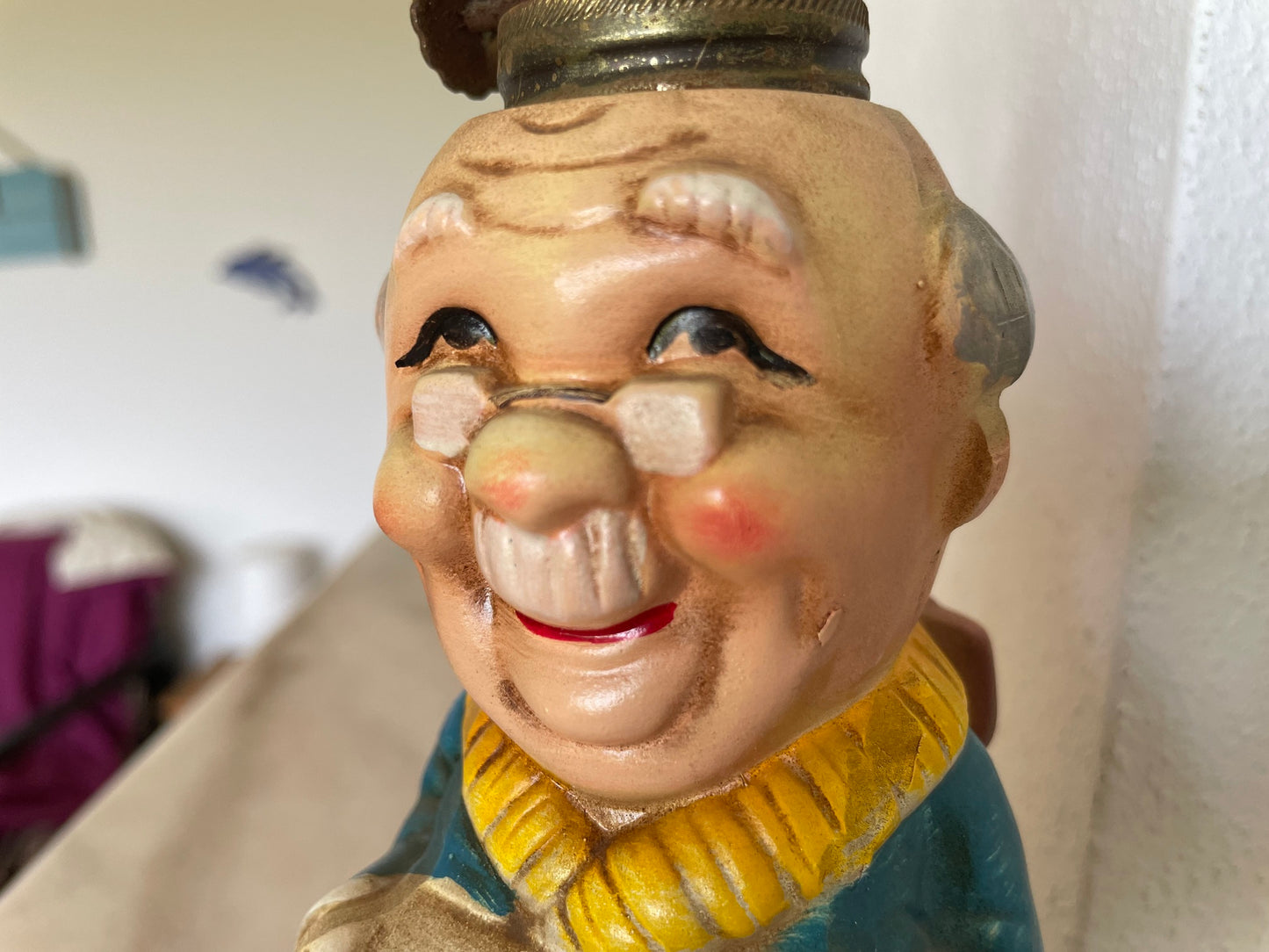Japanese ceramic faux oil lamp