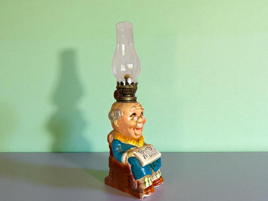 Japanese ceramic faux oil lamp