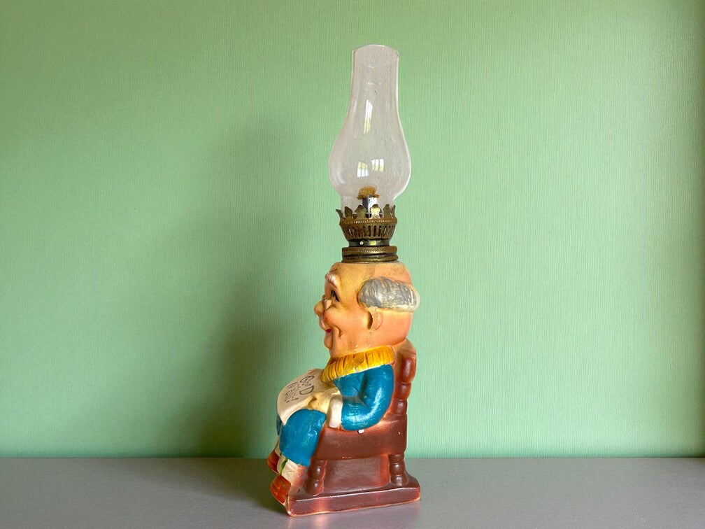 Japanese ceramic faux oil lamp