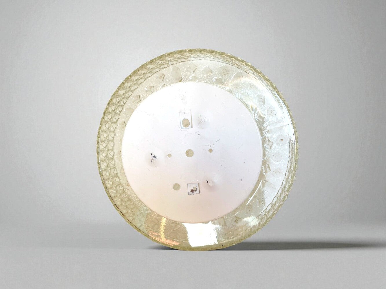 Large hobnail glass light