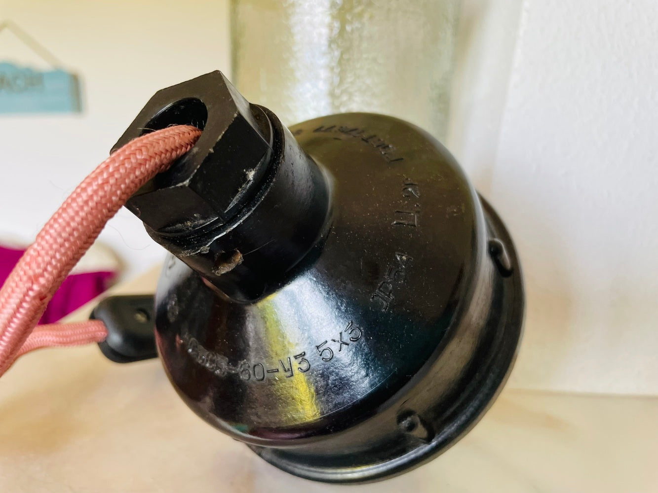 Soviet Mason Jar Lamp