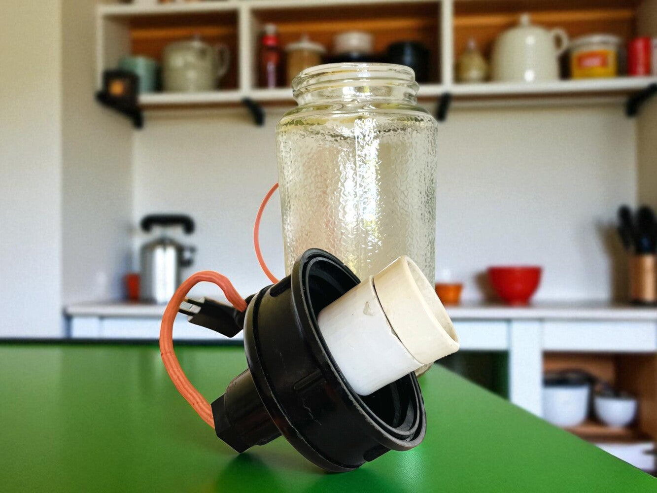 Soviet Mason Jar Lamp