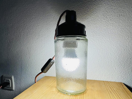 Soviet Mason Jar Lamp