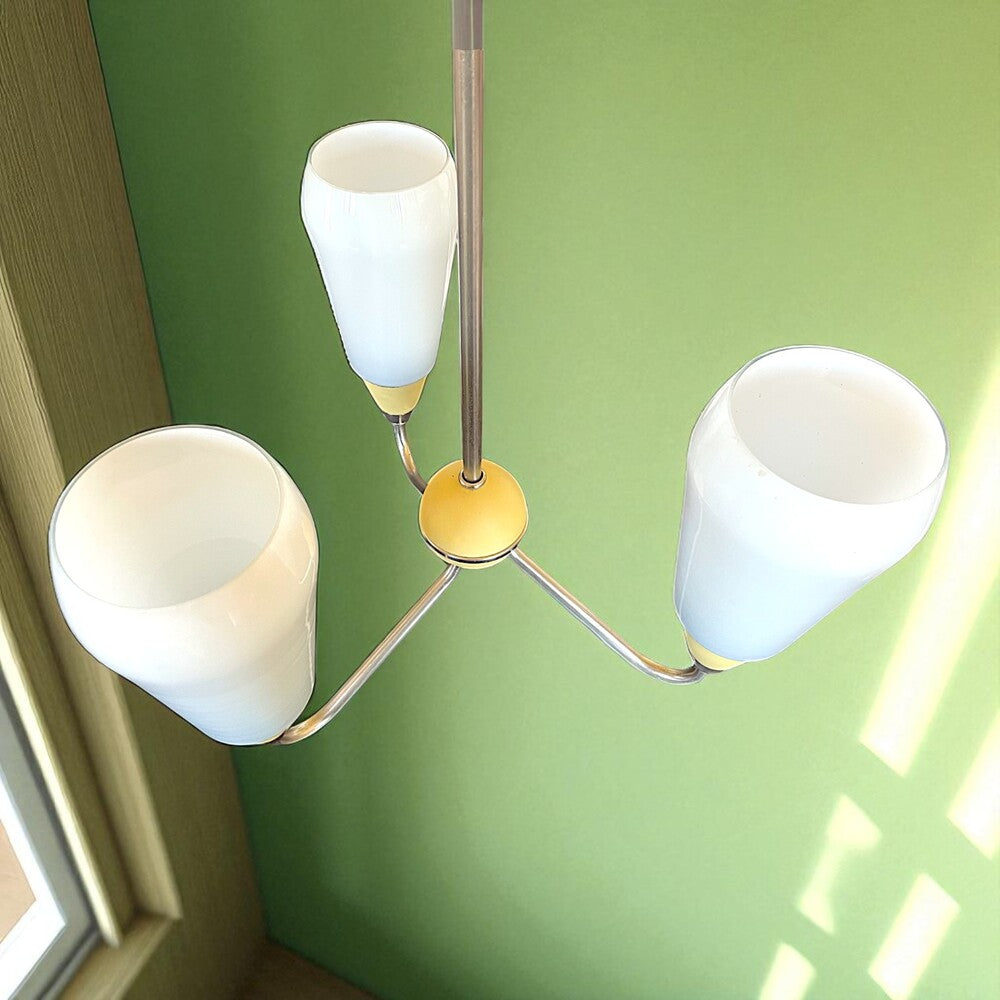Mid Century Modern 3-light Chandelier