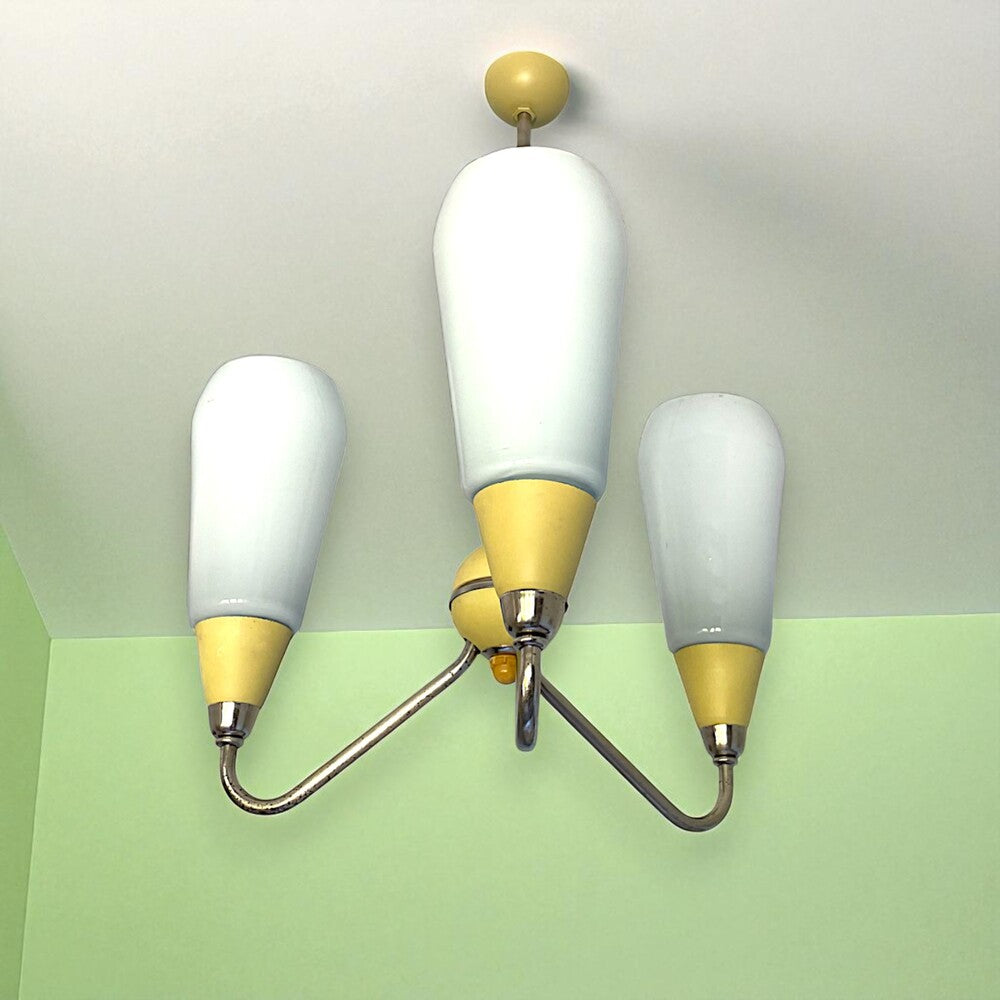 Mid Century Modern 3-light Chandelier