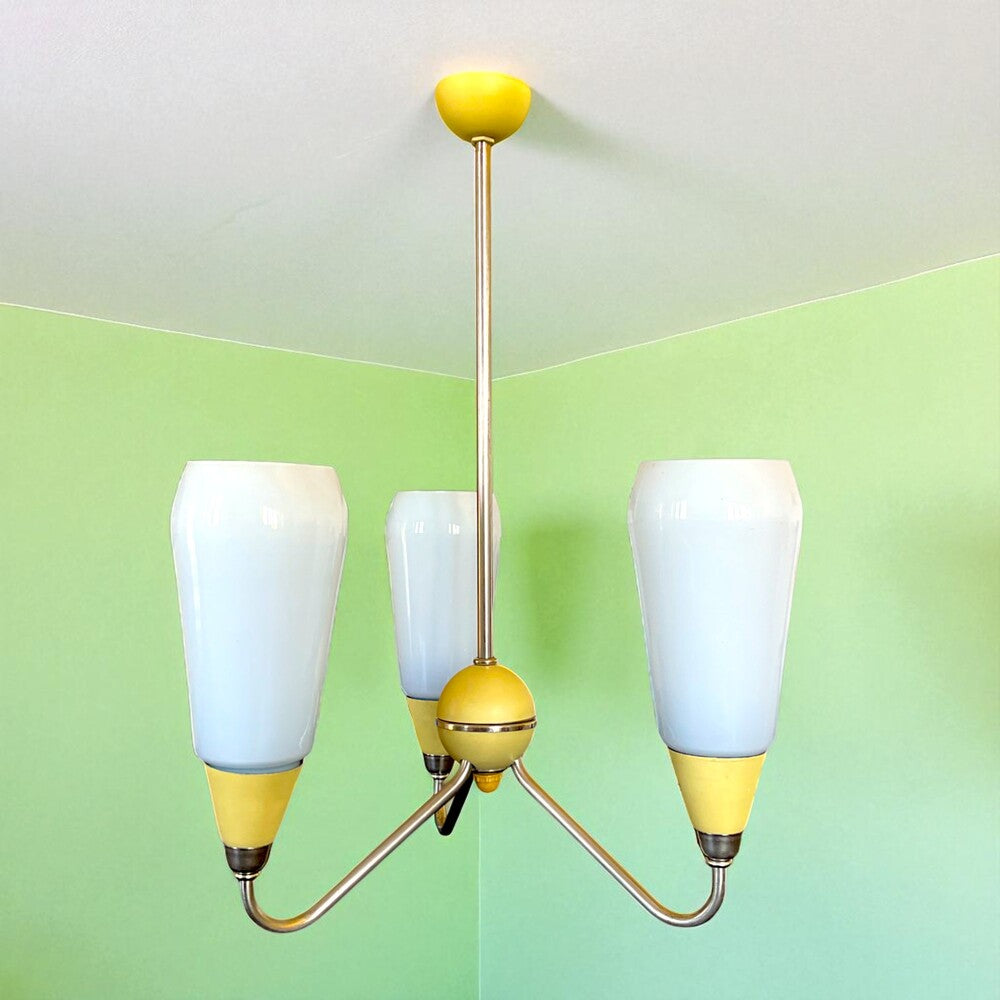 Mid Century Modern 3-light Chandelier