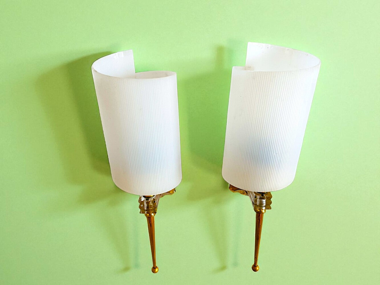 Pair of Mid-Century Modern sconces