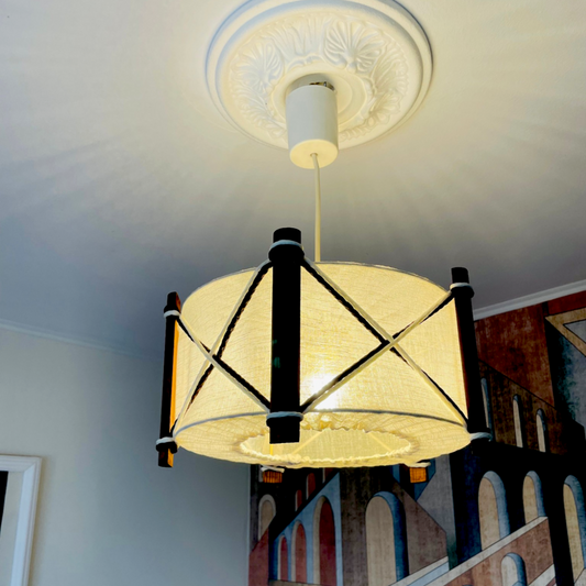 Japandi style wood light