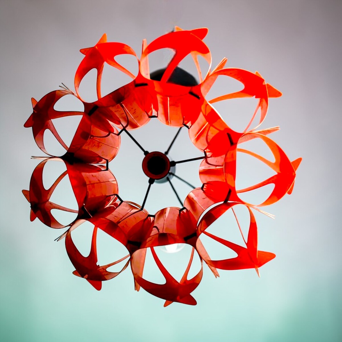 Mid Century Modern origami lamp