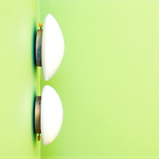 Pair minimalist flush mount lights