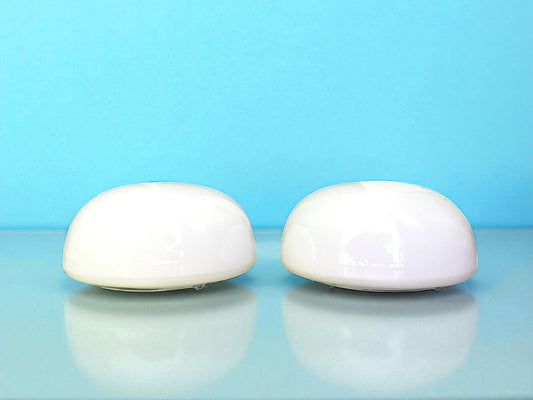 Pair Opaline Glass Lights