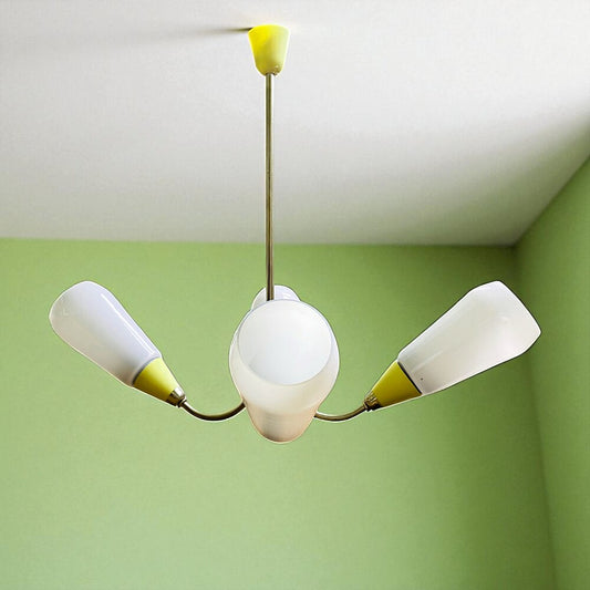 Mid Century Modern Chandelier 4-light