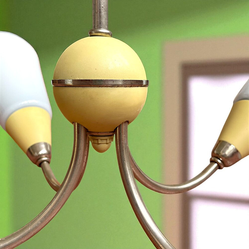 Mid Century Modern Chandelier 4-light