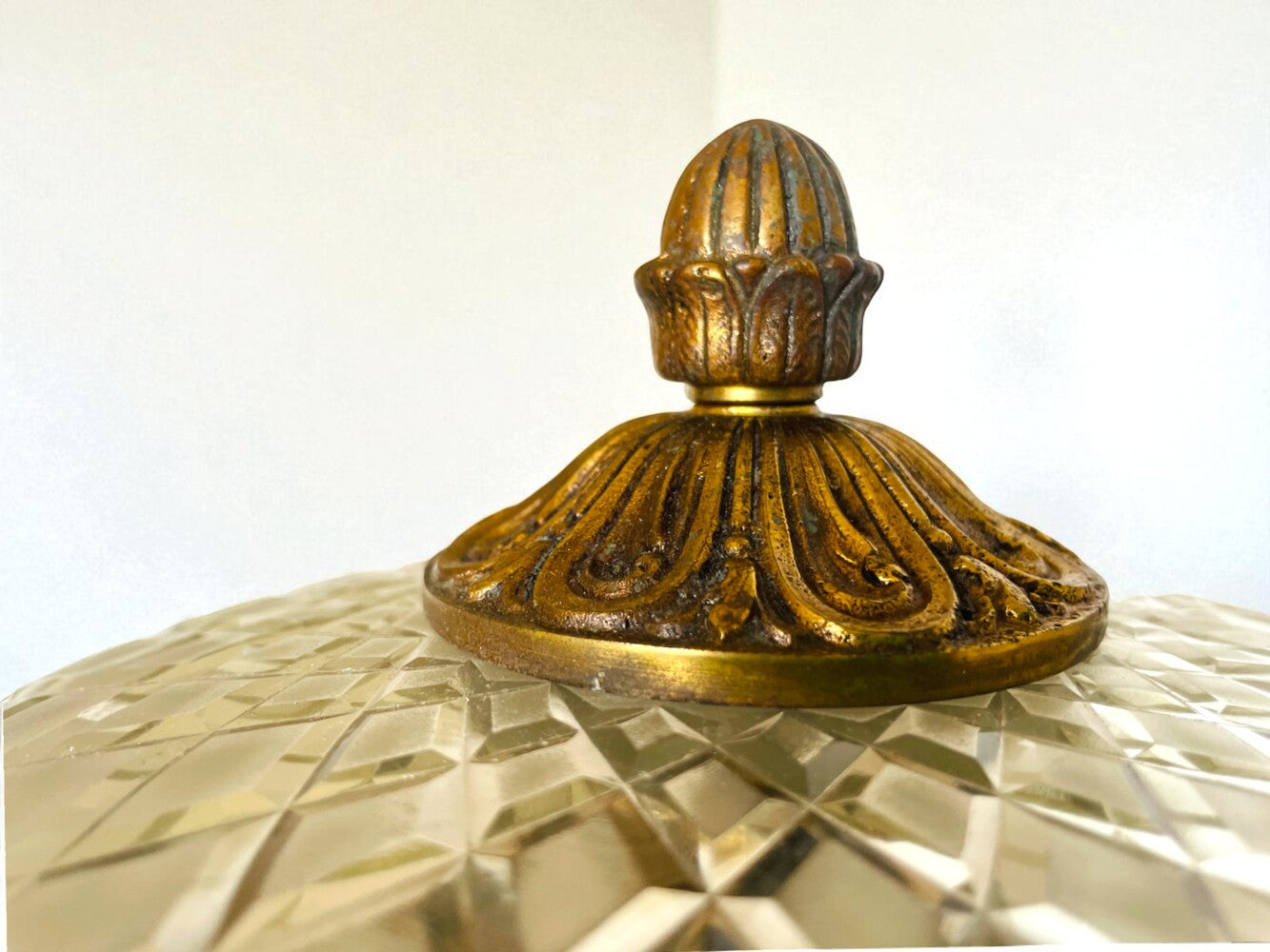 Ornate glass ceiling or wall light