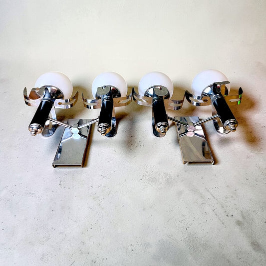 Pair Brutalist Wall Sconces