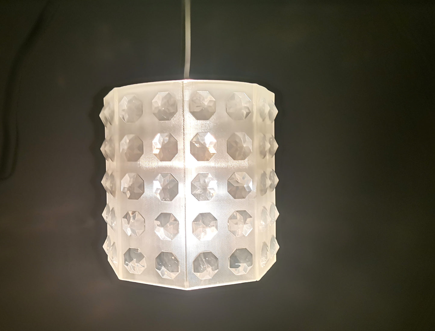 Retro acrylic hanging lamp