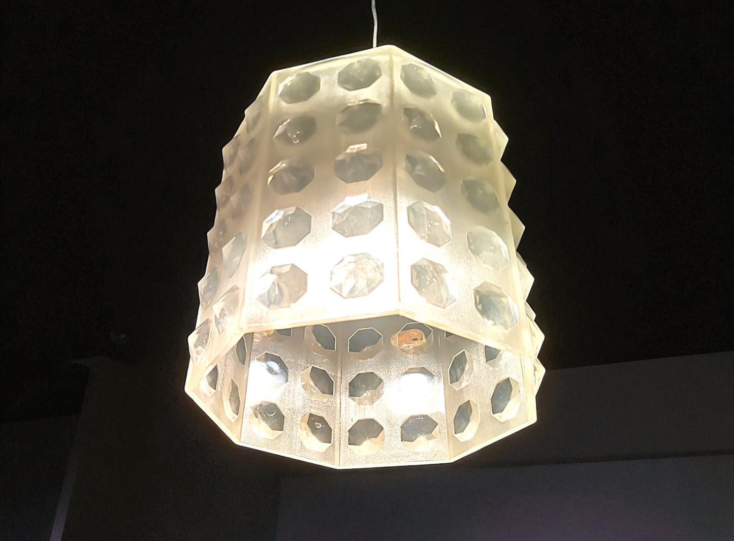 Retro acrylic hanging lamp