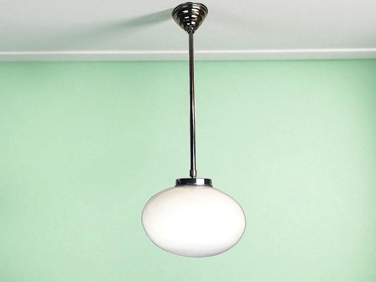 White Art Deco hanging lamp