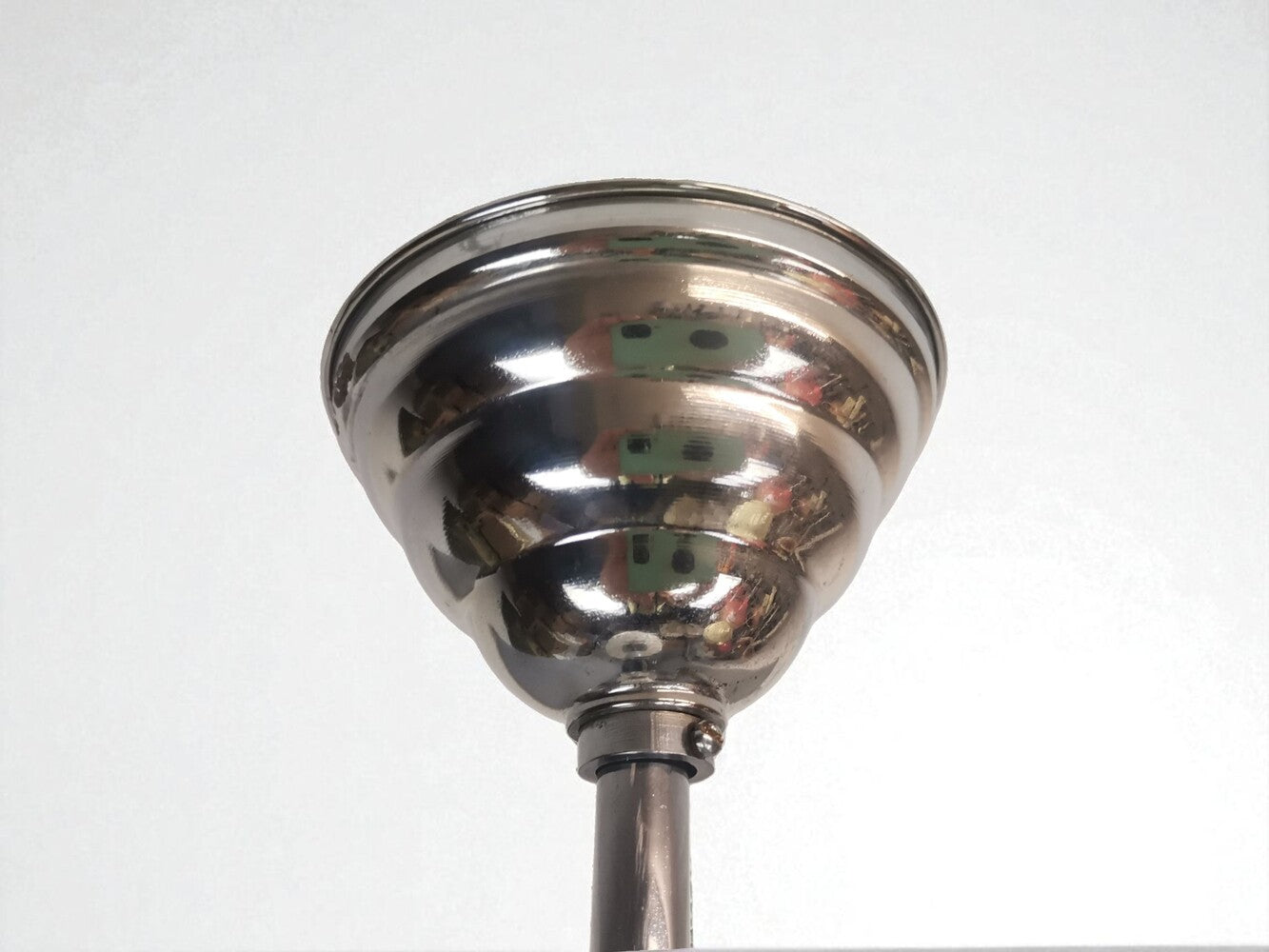 White Art Deco hanging lamp
