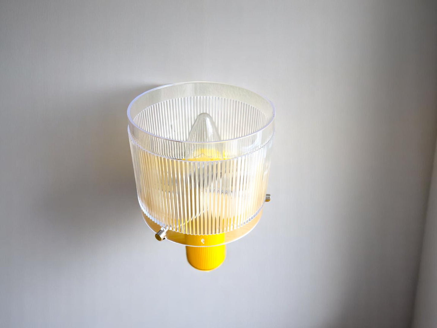 Yellow wall sconce lamp