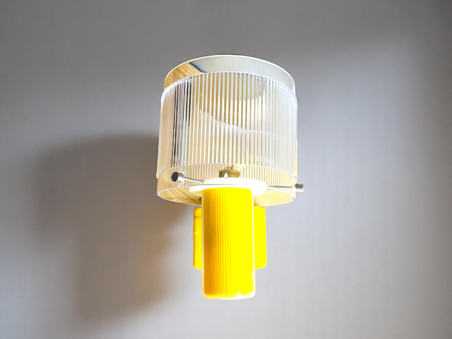 Yellow wall sconce lamp