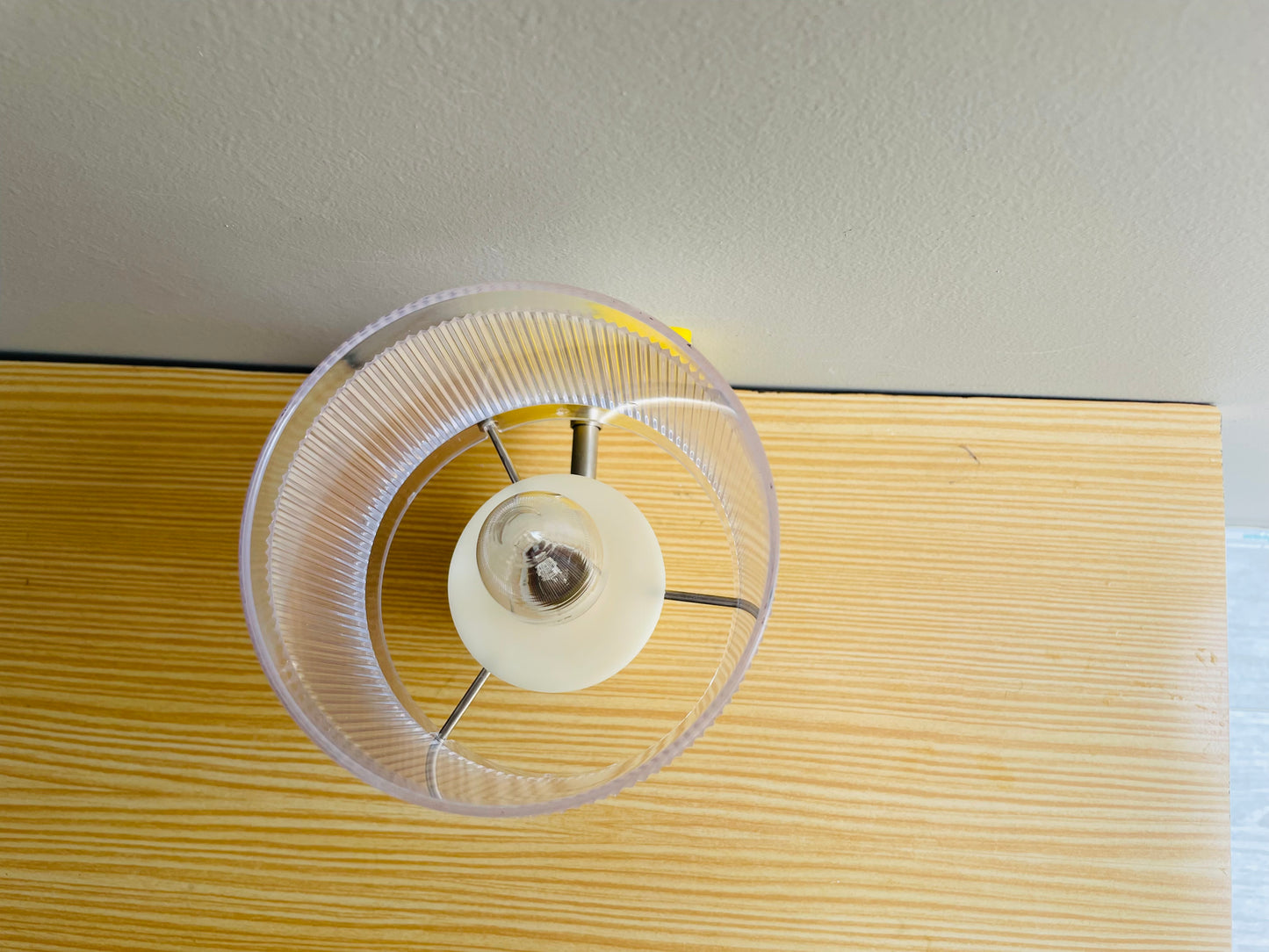 Yellow wall sconce lamp