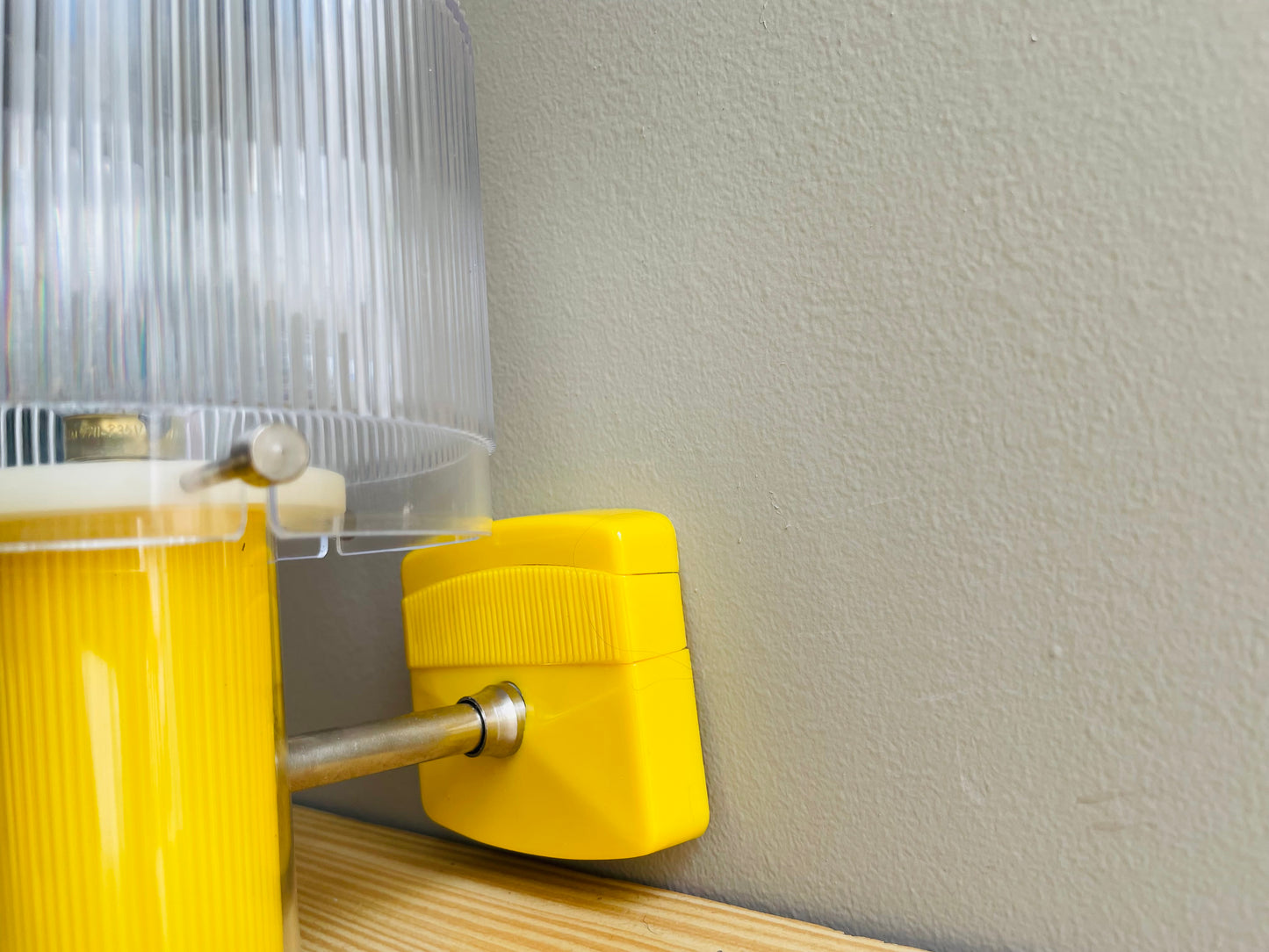 Yellow wall sconce lamp