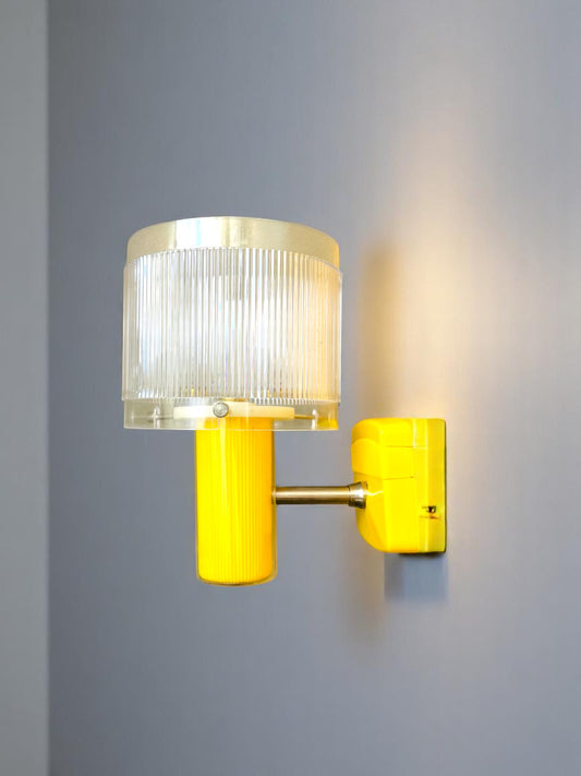 Yellow wall sconce lamp