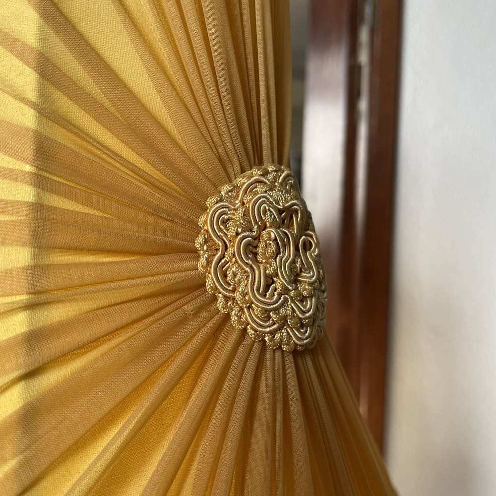 Amber Lucite Table Lamp