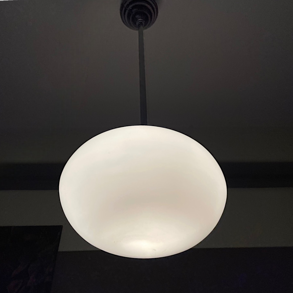 Art Deco Opaline Glass Pendant