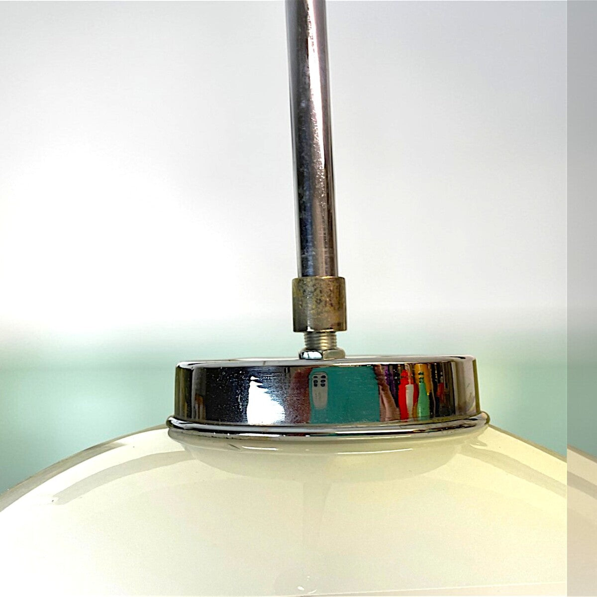 Art Deco Opaline Glass Pendant