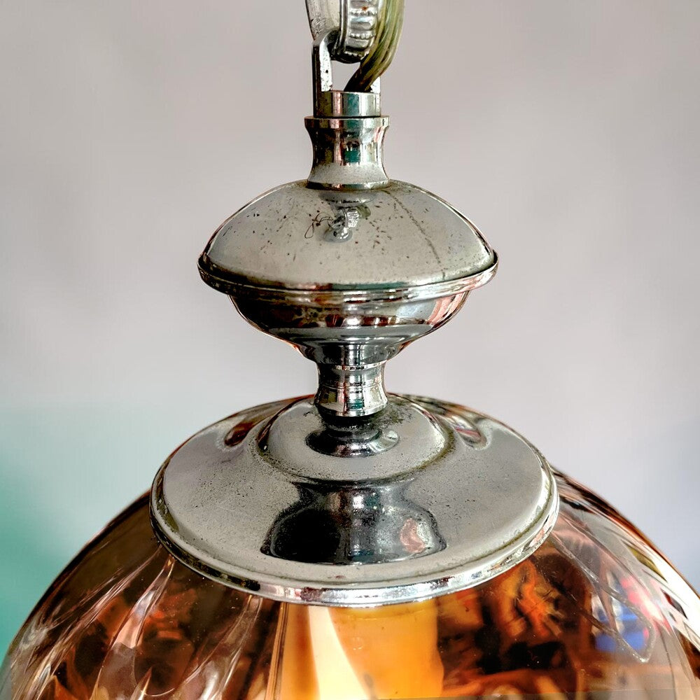 Art Deco Swirl Glass Light