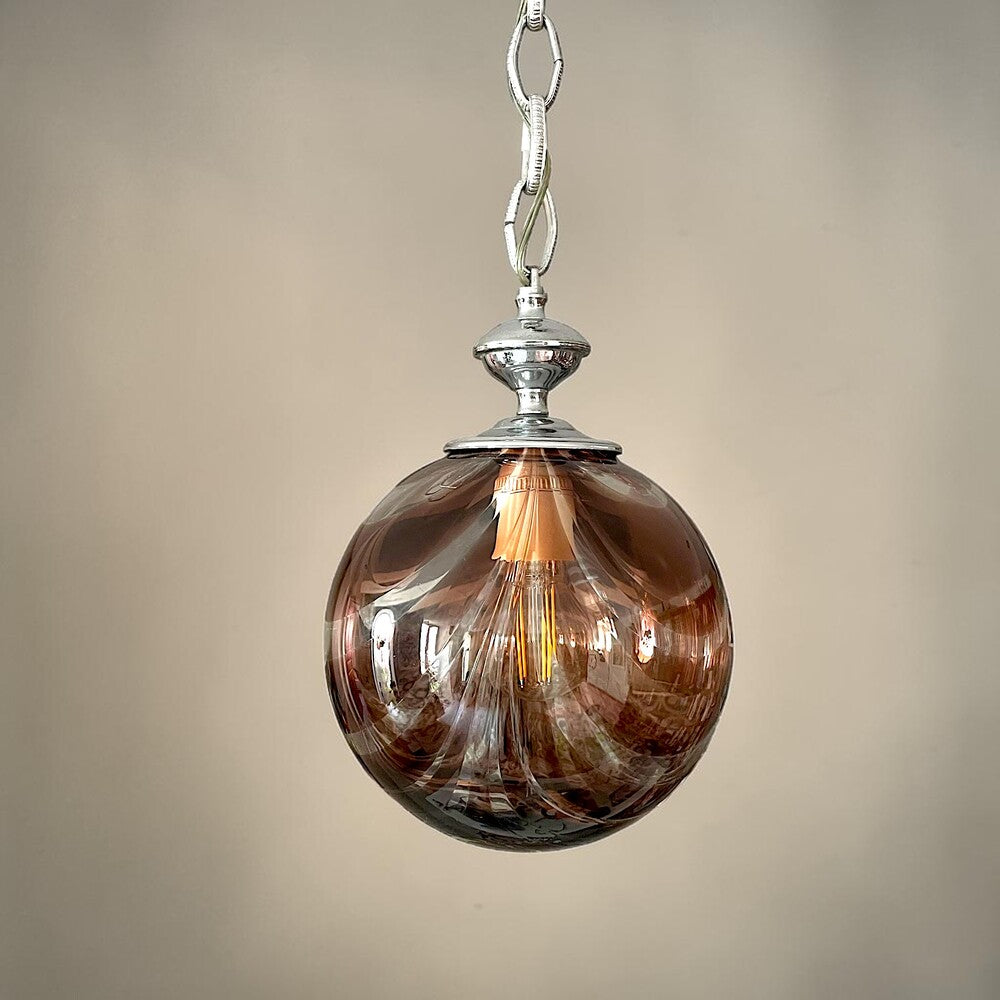 Art Deco Swirl Glass Light