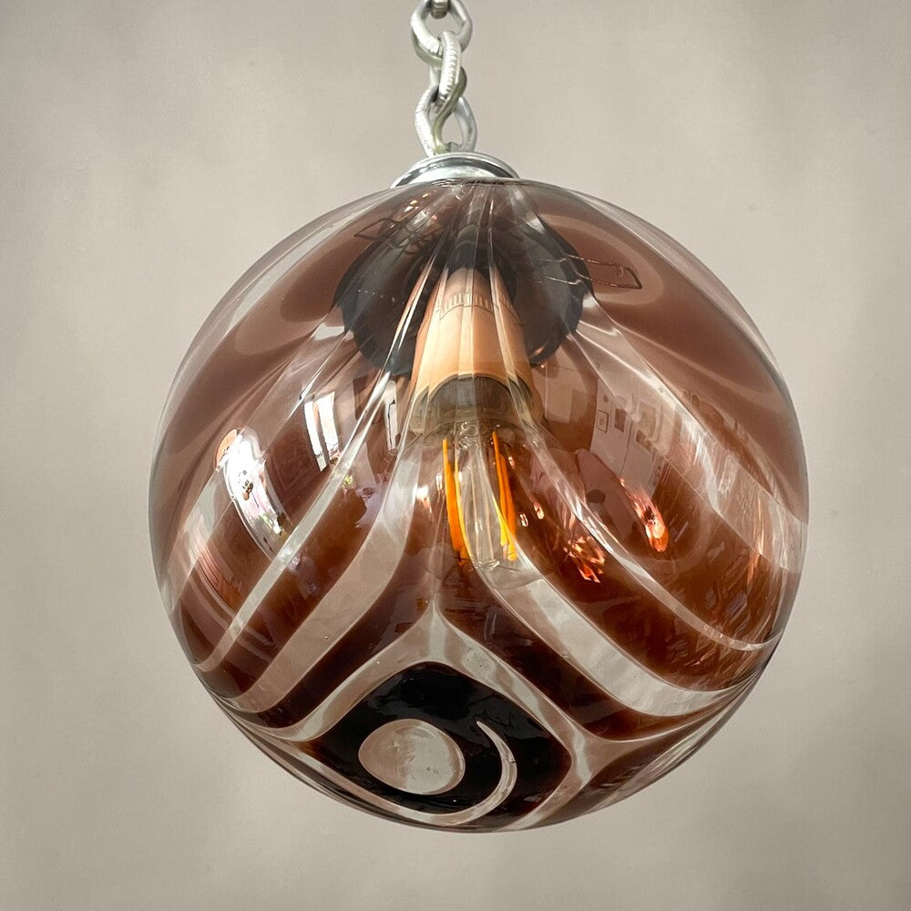 Art Deco Swirl Glass Light