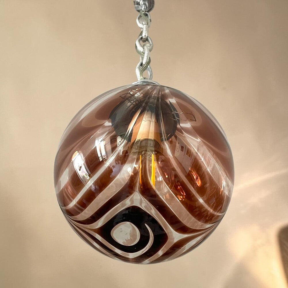 Art Deco Swirl Glass Light
