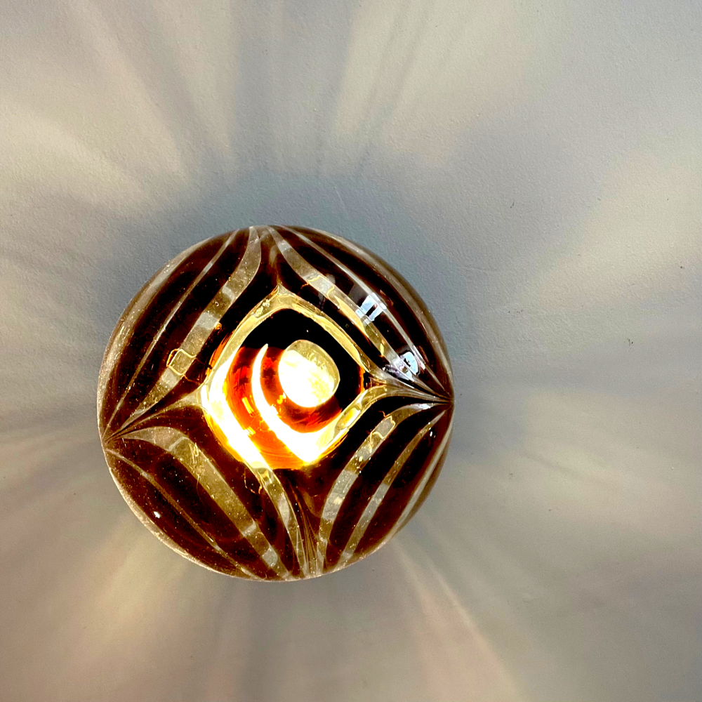 Art Deco Swirl Glass Light