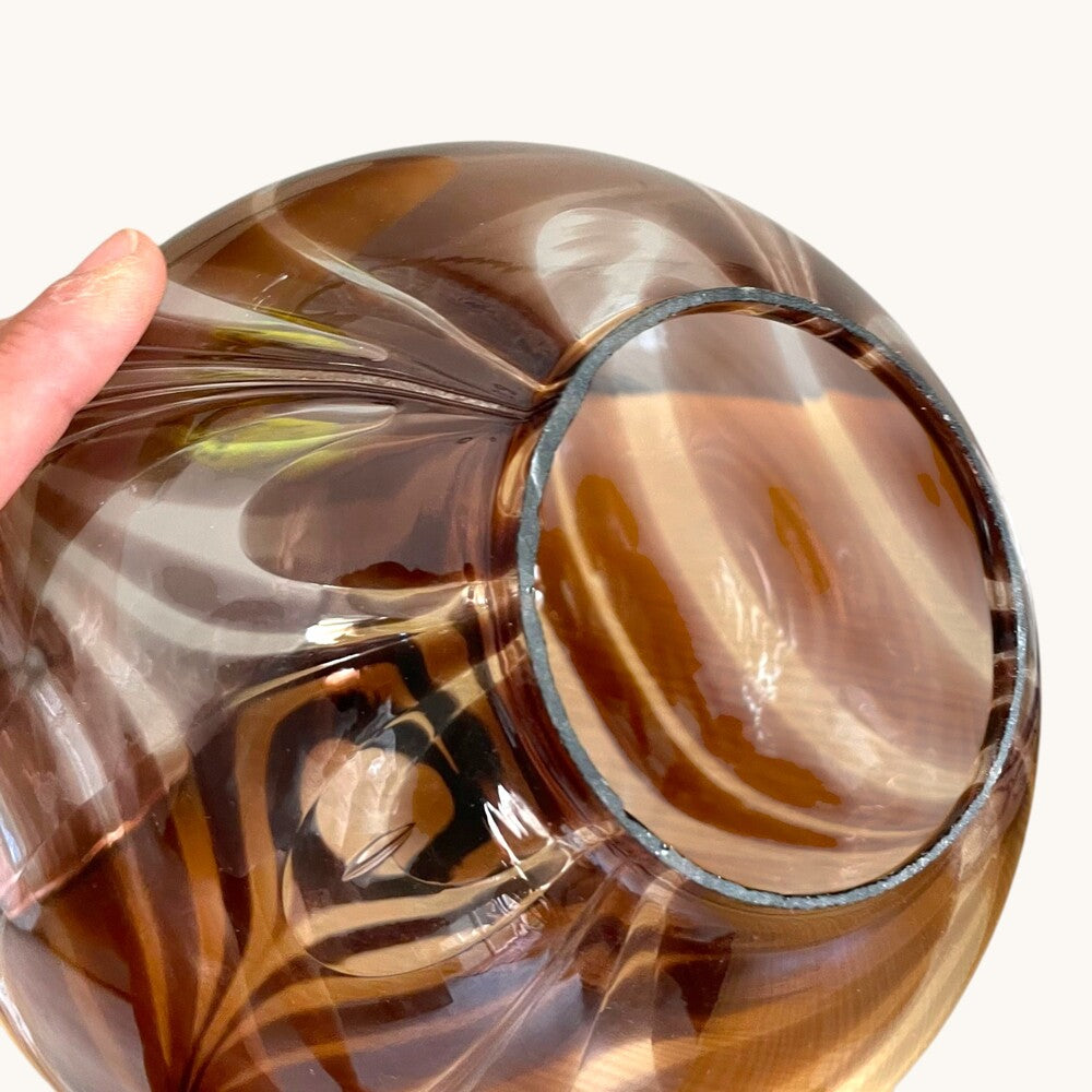 Art Deco Swirl Glass Light