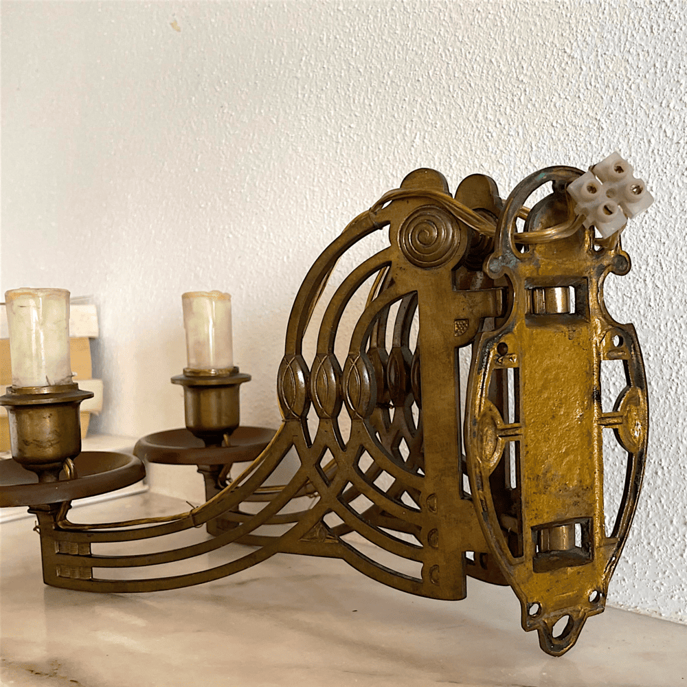 Art Noveau Double Wall Sconce