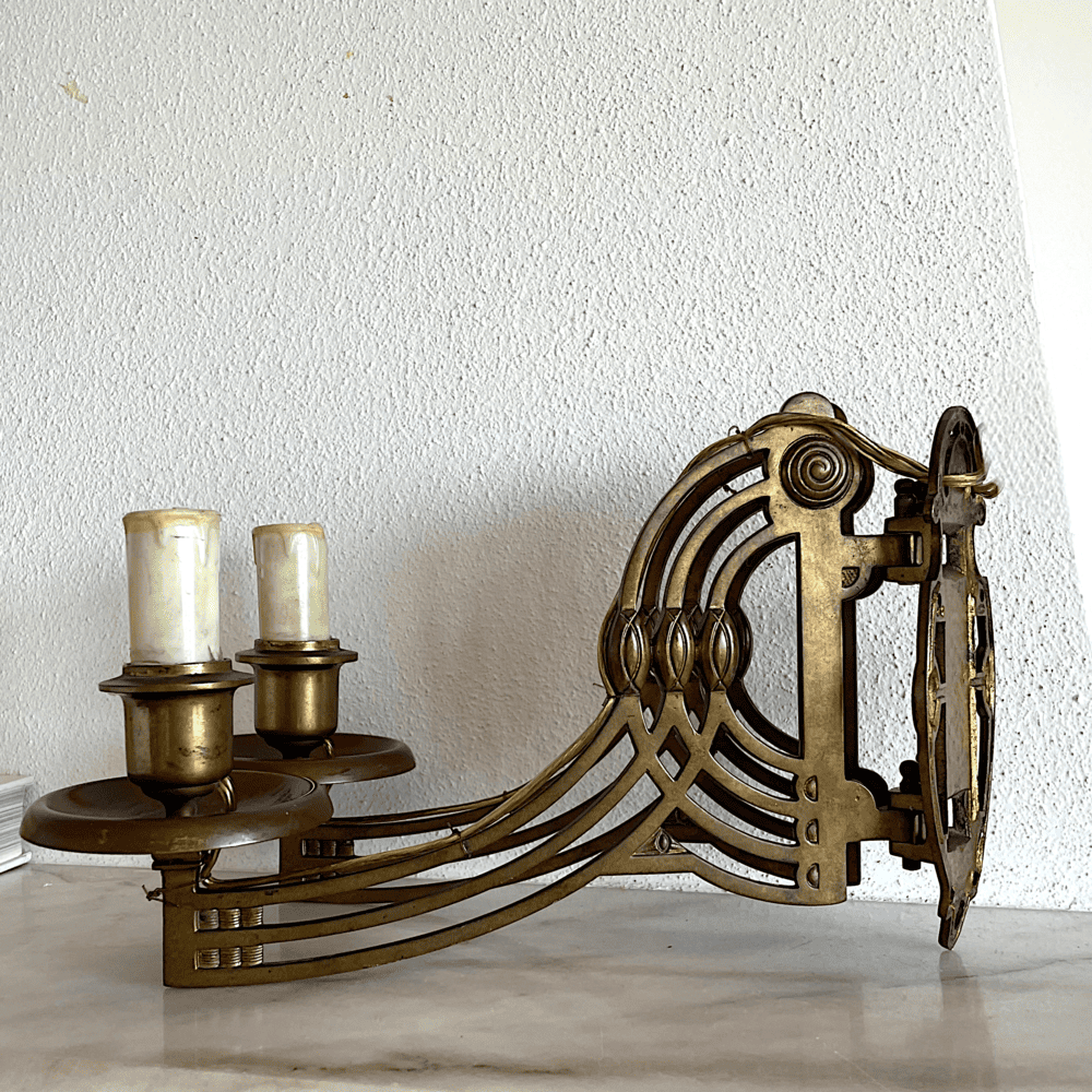 Art Noveau Double Wall Sconce