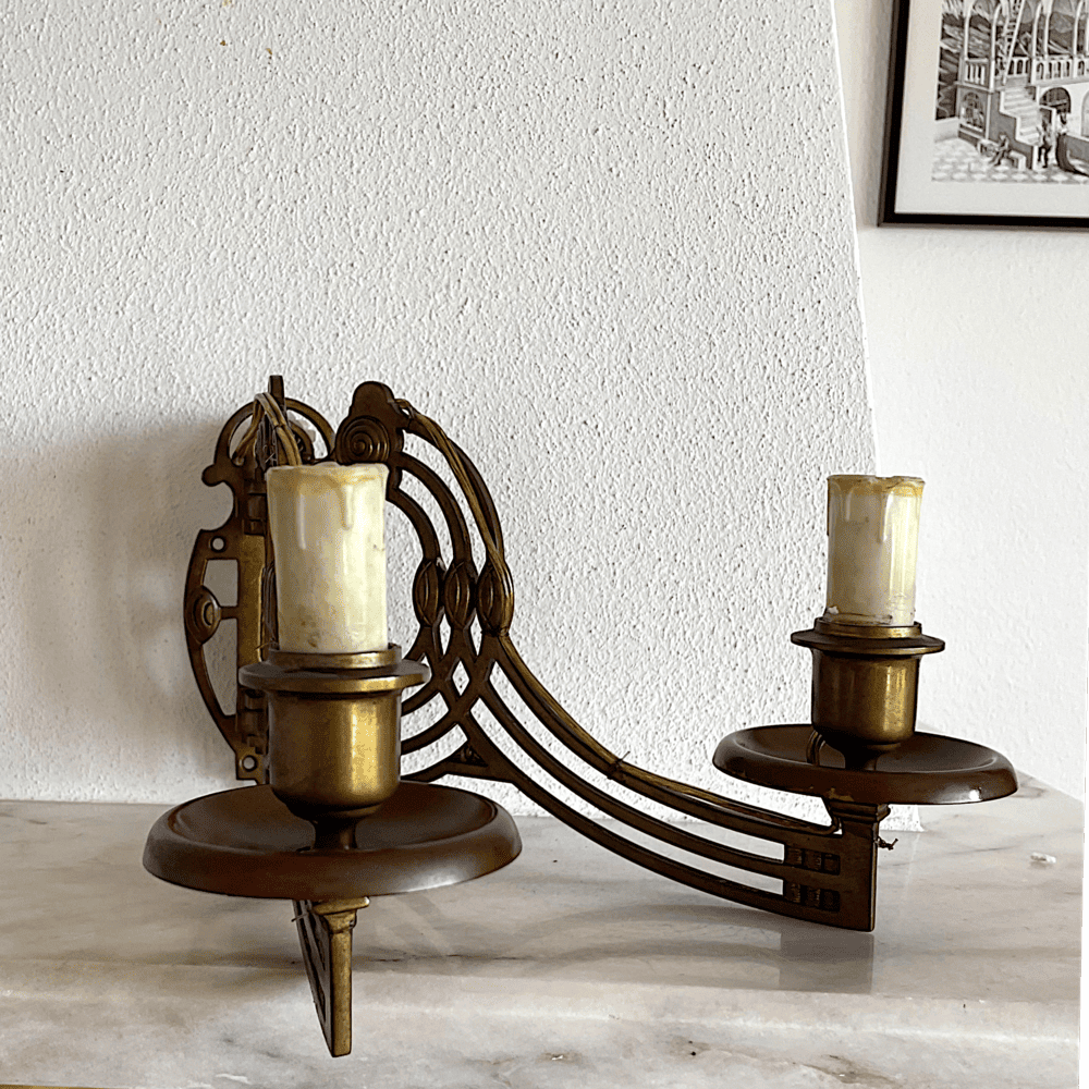Art Noveau Double Wall Sconce