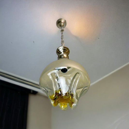 Art glass pendant light