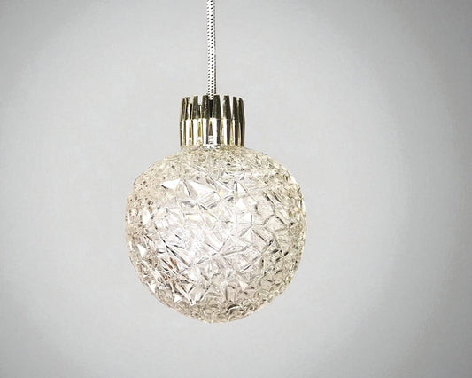 Glass globe pendant light