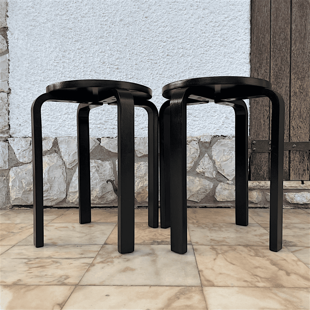 Pair IKEA Frosta shools black