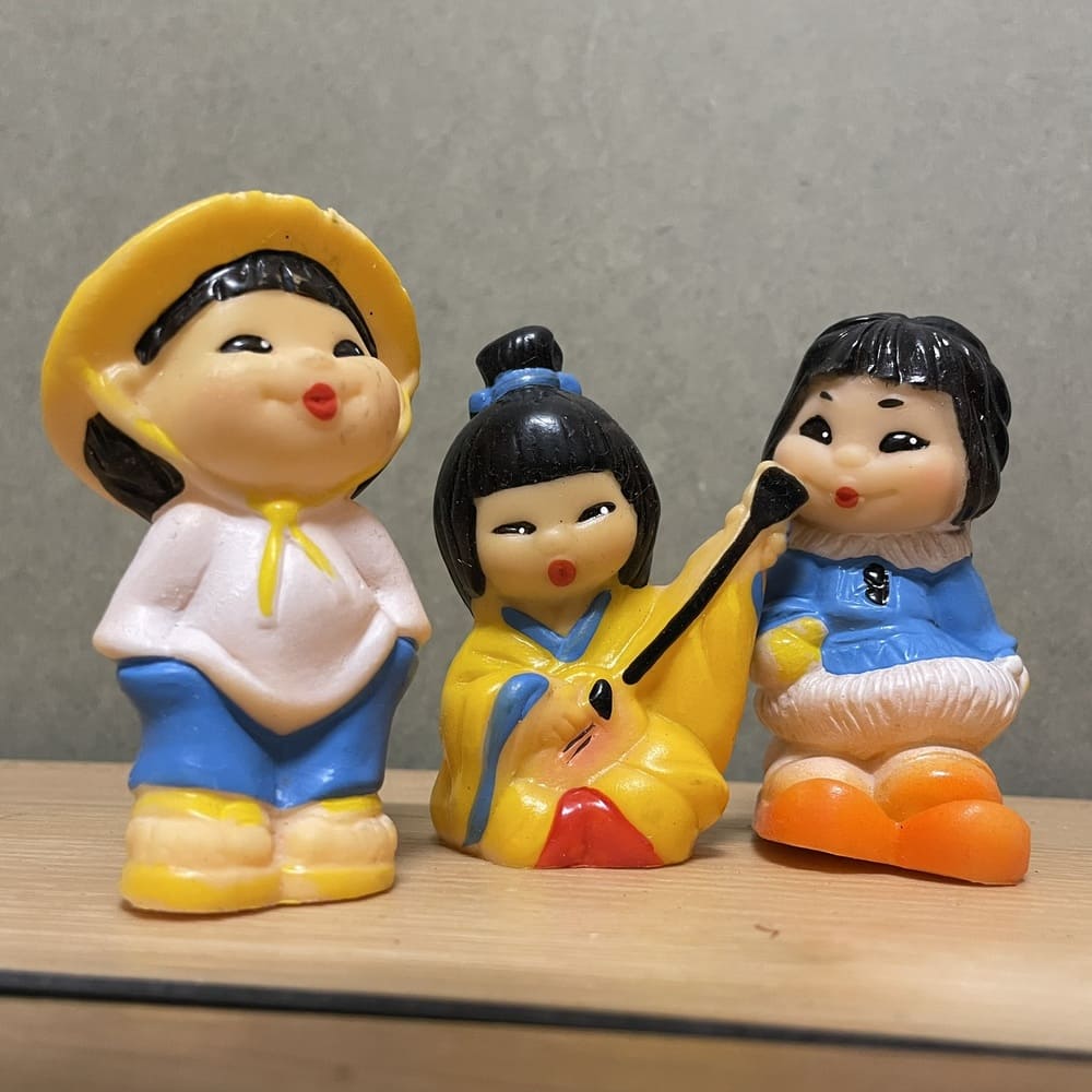Set of 3 Japanese figurines USSR