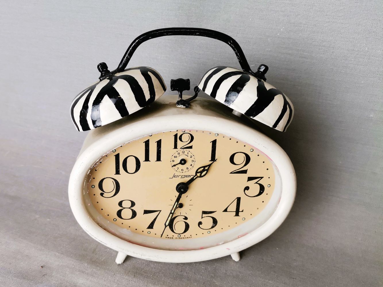 Vintage German alarm clock by Jerger