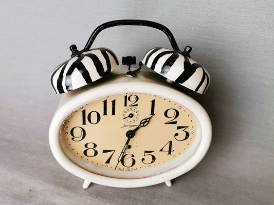 Vintage German alarm clock by Jerger