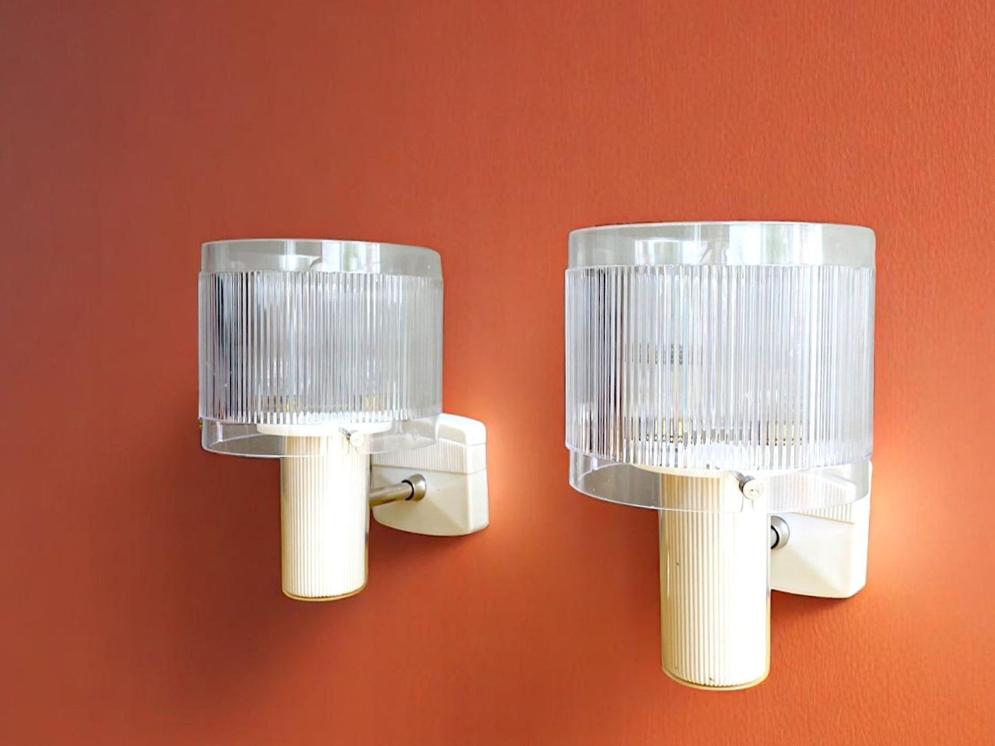 Pair wall sconce lamps Mid Century Modern