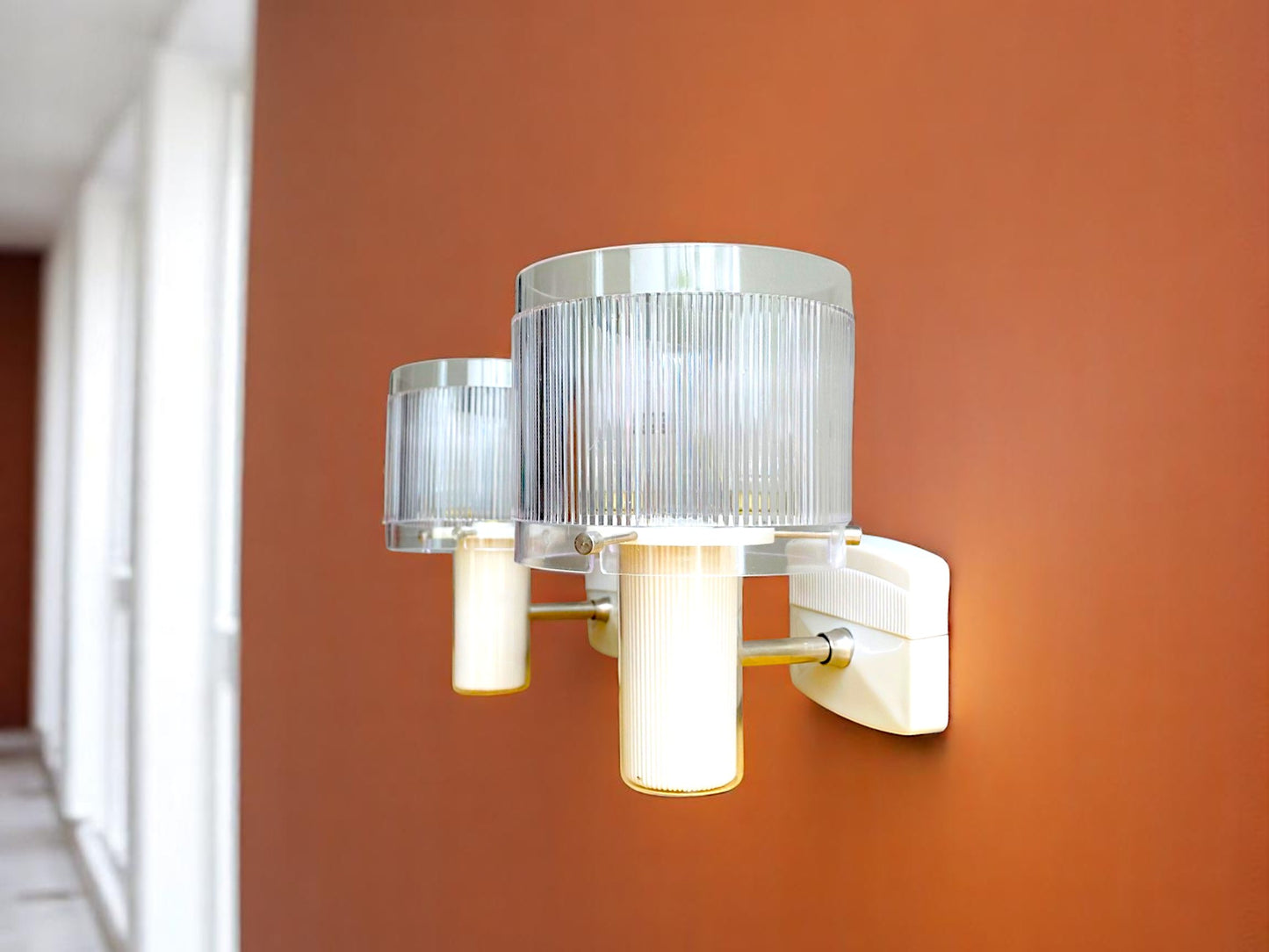 Pair wall sconce lamps Mid Century Modern