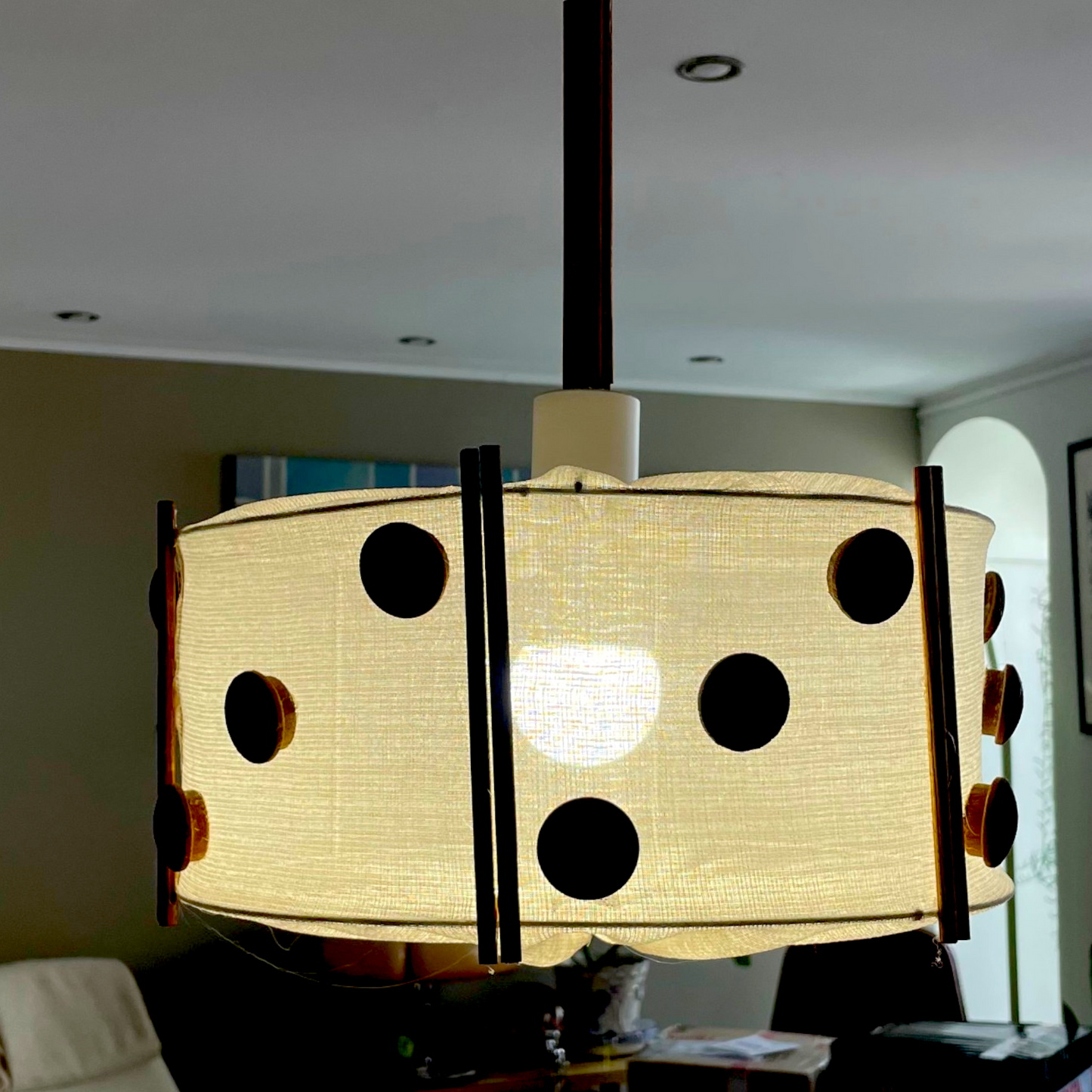 Japandi style pendant light
